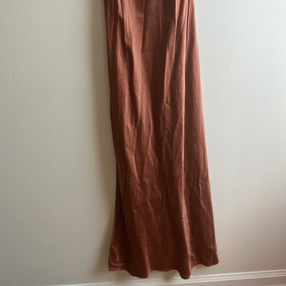 Rare LPA Bias Cut Silk Dress 73 in Bronze - Picture 2 of 10